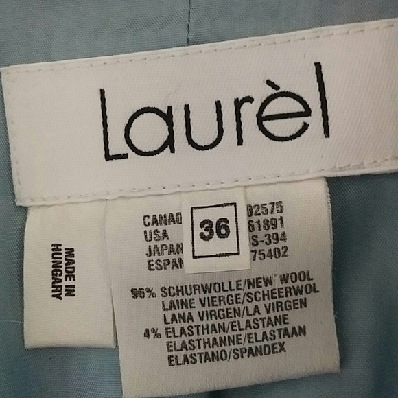 LAUREL BY ESCADA - long 90s fitted wool jacket - Picture 3 of 3